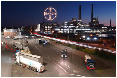 Platz - 09 - 10 Blaue Stunde bei BAYER