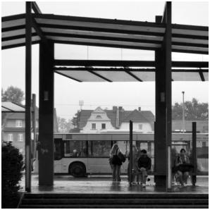 Warten auf den nächsten Bus